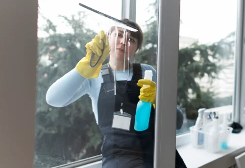 Nettoyage de vitres intérieures et extérieures à Plésidy